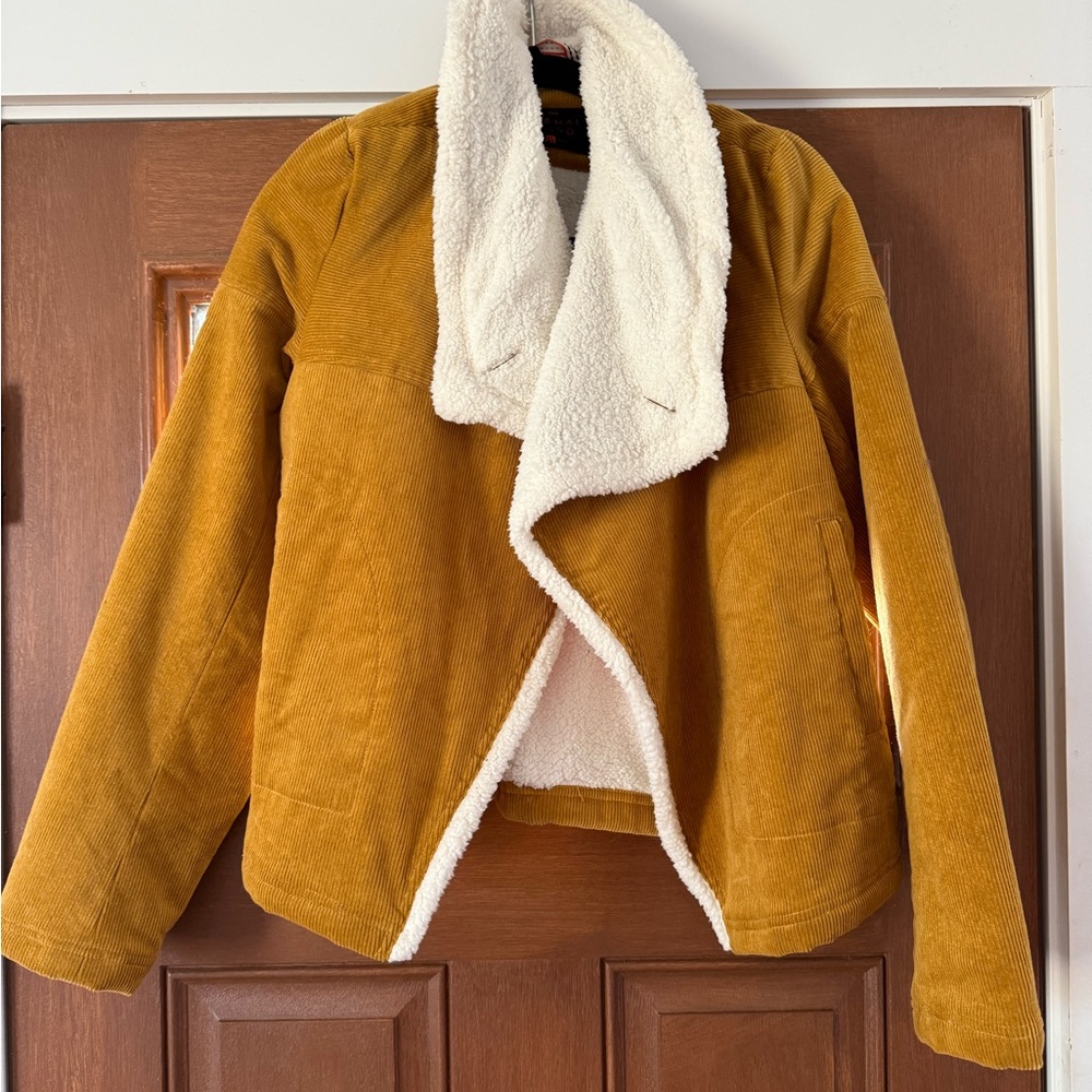 The Normal Brand Mustard Jacket with Sherpa Lining - Never worn , NWOT